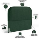 Ver imagem 4 de Cabeceira Cama Box Queen 160cm Lanna com Puff Recamier Doha W01 Couríssimo Verde - Lyam Decor