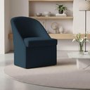 Ver imagem 5 de Kit 8 Poltronas Decorativas Malli Suede Azul Marinho Pallazio