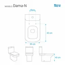 Ver imagem 3 de Tampa de Vaso Poliéster Dama Senso Branco para bacia Roca 6lpf