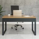 Ver imagem 1 de Mesa Escritório Industrial - Freijo/Preto - F20