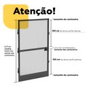 Ver mais imagens de Mosquiteira para Porta 080x2,10 Bronze com Tela Resistente À Pet