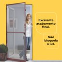 Ver imagem 4 de Mosquiteira para Porta 080x2,10 Bronze com Tela Resistente À Pet