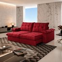 Ver imagem 1 de Sofá Berlin Retrátil e Reclinável 220m - Vermelho