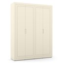 Ver imagem 2 de Dormitório Tutto New 4 Portas, Cômoda 1 Porta e Berço Off White com Capitonê e Colchão Physical