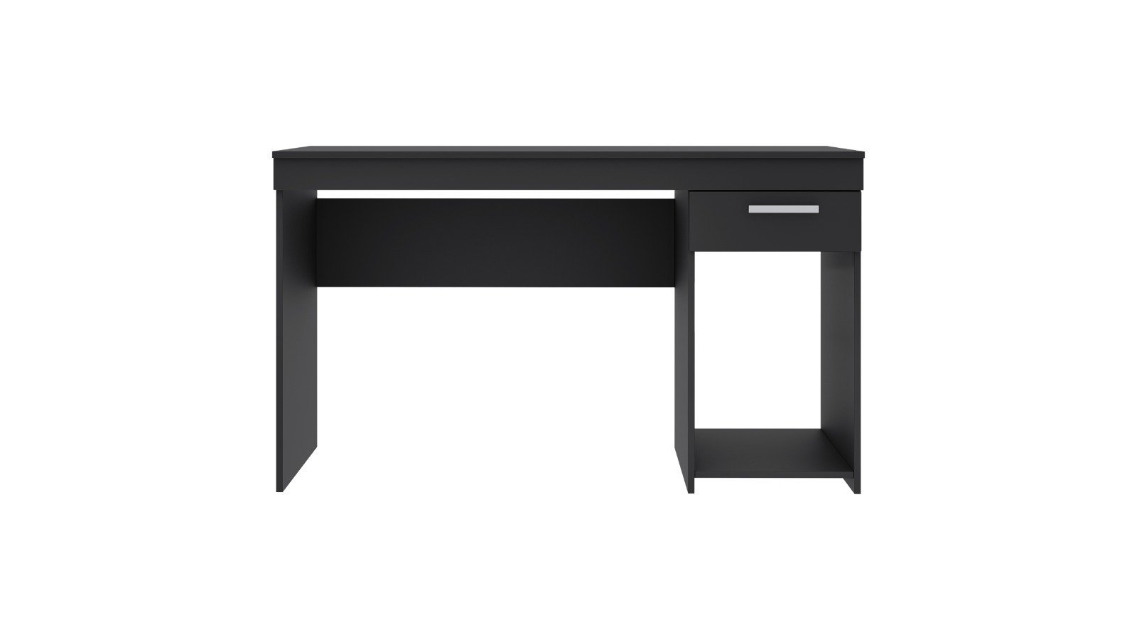 Mesa de Escritório 108cm 1 Gaveta Office NT 2070 Notável Móveis Preto - 4