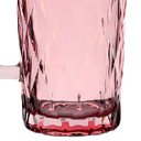 Ver imagem 3 de Jarra de Vidro Rosa Diamond Água ou Suco 1 Litro