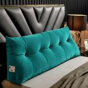 Ver imagem 1 de Almofada Decorativa Mel Casal 140cm Suede:azul-turquesa/liso