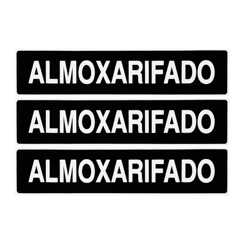 Combo 3 Placas De Sinalização Almoxarifado 30x7 Acesso - A-408 F9e