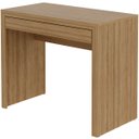 Ver imagem 6 de Escrivaninha Mesa de Escritório 90 Cm 1 Gaveta Amêndoa