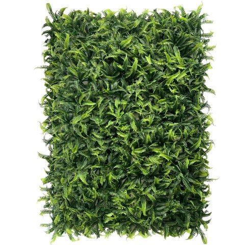 1 Placa Samambaia Artificial Planta Permanente Qualidade Realista Parede Verde Instalação Fácil
