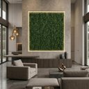 Ver imagem 2 de 1 Placa Samambaia Artificial Planta Permanente Qualidade Realista Parede Verde Instalação Fácil