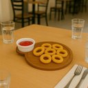 Ver imagem 4 de Petisqueira Tábua Teca 23cm Servir com Cabo e Ramekin 30ml Redonda Aperitivos Queijos