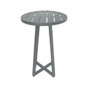 Ver imagem 1 de Mesa Bistrô Tulipa para Área Externa e Área Gourmet em Alumínio Cinza/preta