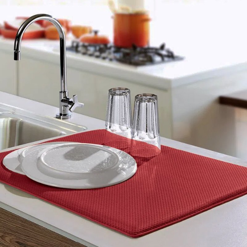 Escorredor de Louças Buettner Microfibra Cooking Liso Vermelho - 3