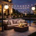 Ver imagem 4 de Kit 8 Postes de Iluminação Preto 2m Alumínio sem Globo Jardim Praça Global Dital