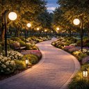 Ver imagem 2 de Kit 8 Postes de Iluminação Preto 2m Alumínio sem Globo Jardim Praça Global Dital