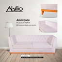 Ver imagem 3 de Sofá Amazonas Base de Madeira Jolie Bege Abílio