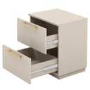 Ver imagem 2 de Mesa de Cabeceira 2 Gavetas 50 Cm Dub 50019 Fendi Vlr