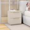 Mesa de Cabeceira 2 Gavetas 50 Cm Dub 50019 Fendi Vlr - 6