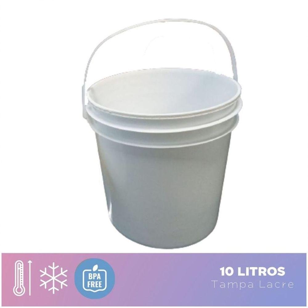 Balde Alça Plastica para Ordenha de Leite 10 Litros - 3