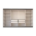 Ver imagem 5 de Guarda-roupa Casal Odisseia 8 Portas 4 Gavetas Preto - Panorama Móveis