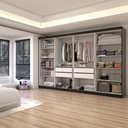 Ver imagem 2 de Guarda-roupa Casal Odisseia 8 Portas 4 Gavetas Preto - Panorama Móveis