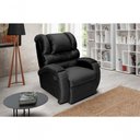 Ver imagem 3 de Poltrona Reclinável Imperial Pós Operatório Motorizada e Giro Balanço Suede Preto 381
