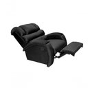 Ver imagem 5 de Poltrona Reclinável Imperial Pós Operatório Motorizada e Giro Balanço Suede Preto 381