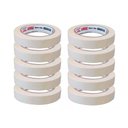 Ver imagem 1 de Kit 10 Fita Crepe para Uso Geral 18mm X 50m Adere