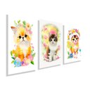 Ver imagem 1 de Kit Quadros Decorativos Infantil Animais Abstrato Kit131