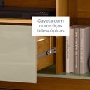 Ver imagem 7 de Estante para TV e Home Theater até 75 Polegadas 200CMX197,5cm 2 Portas 1 Gaveta Rodízios Nilo