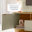 Ver mais imagens de Estante para TV e Home Theater até 75 Polegadas 200CMX197,5cm 2 Portas 1 Gaveta Rodízios Nilo