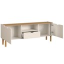 Ver imagem 7 de Rack para Sala de Estar TV 75 Polegadas 180cm Orgânico Nordic A03 Hanover Off White Roble - Lyam Dec