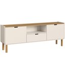 Ver mais imagens de Rack para Sala de Estar TV 75 Polegadas 180cm Orgânico Nordic A03 Hanover Off White Roble - Lyam Dec