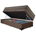 Ver imagem 3 de Cama Box Baú Suede Solteiro + Colchão Sereneprime Molas Ensacadas 88x188x69 Marrom