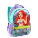 Ver imagem 1 de Mochila Infantil Sereia Feminina Sea Princess Grande 15338 - Lilás