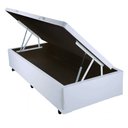 Ver imagem 2 de Cama Box Baú Solteiro Egoflex AColchões Síntetico Branco 41x88x188