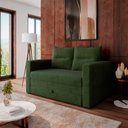 Ver imagem 3 de Sofá Cama 2 Lugares Casal 1,50 Mts Chenile Prince Luma Matri Cor:chenile Verde