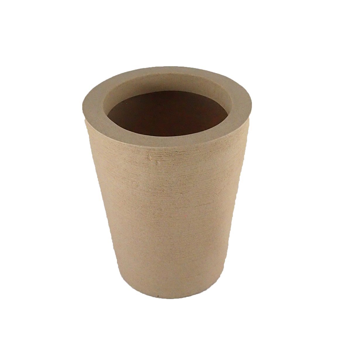 VASO DE PLANTA COLUNA REDONDA CONE 32x23x40 BEGE - 2