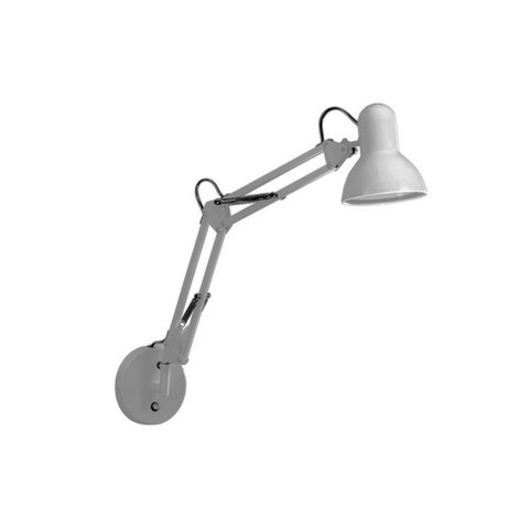 Luminária de Parede Pixar Arandela Articulável C/ Interruptor G20 Cinza