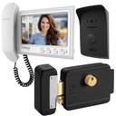 Ver imagem 1 de Kit 1 Vídeo Porteiro Interfone Ivr 1070 Hs + 1 Fechadura Preta Reversível Fcfec01n Ivr1070