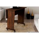 Ver imagem 2 de Mesa Multiuso Escritório Dobrável Me4117 C/ Rodízios Rústico - Tecno Mobili