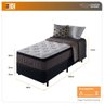 Cama Box + Colchão Solteiro King Molas Ensacadas Visco Gel Nashville Pillow Top 88x188x67cm - 2