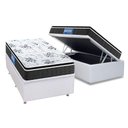 Ver imagem 1 de Cama Box Baú Solteiro: Colchão Espuma Probel D40 Guarda Costas Premium Hiper Firme Pillow Top + Base