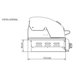 Churrasqueira a Gás Evol Verona 3 Queimadores Inox Modelo Novo - 8