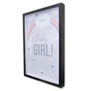 Ver imagem 2 de Quadro Cofre Porta Objetos Maternidade Baby Girl TaColado Moldura Madeira