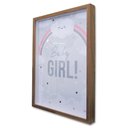 Ver imagem 3 de Quadro Cofre Porta Objetos Maternidade Baby Girl TaColado Moldura Madeira