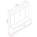 Ver imagem 2 de Estante Home Theater para TV até 75" 2 Portas Senna Cinamomo