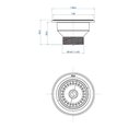 Ver imagem 2 de Válvula de Escoamento para Pia de Cozinha 3 1/2" Cromado