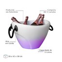 Ver imagem 3 de Champanheira com Led Balde de Gelo para 4 Garrafas 13l com Alça Parede Dupla